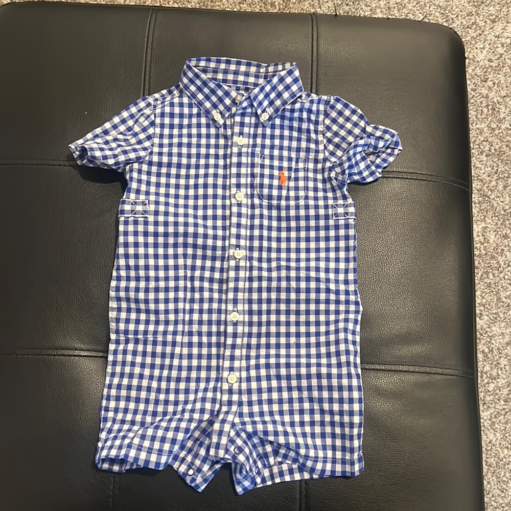 Ralph Lauren Blue and White Onesies BUNDLE!! Size 9M - Picture 2 of 8